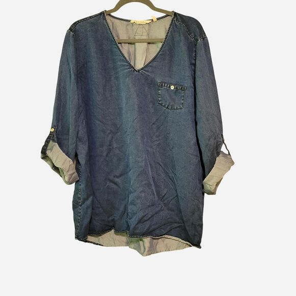 Soft Surroundings Tops - Soft Surroundings Women's 3XL 100% Tencel Blouse Tunic